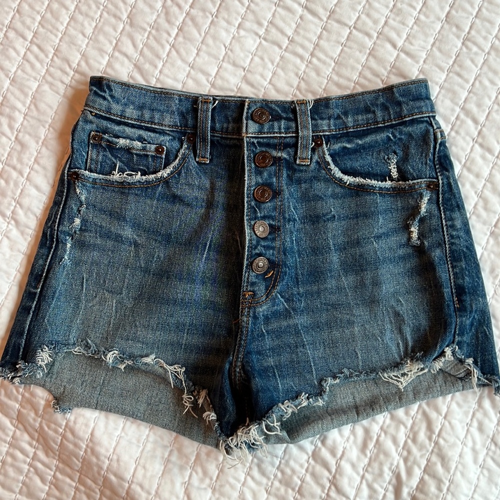 Abercrombie & Fitch high rise mom shorts size 25/0